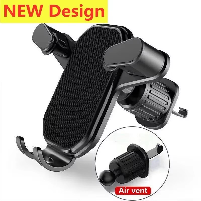 Phone Holder - ที่ยึดโทรศัพท์ในรถยนต์แบบสากล พร้อมฐานตะขอ รองรับ GPS ติดตั้งช่องระบายอากาศในรถยนต์ สำหรับ
