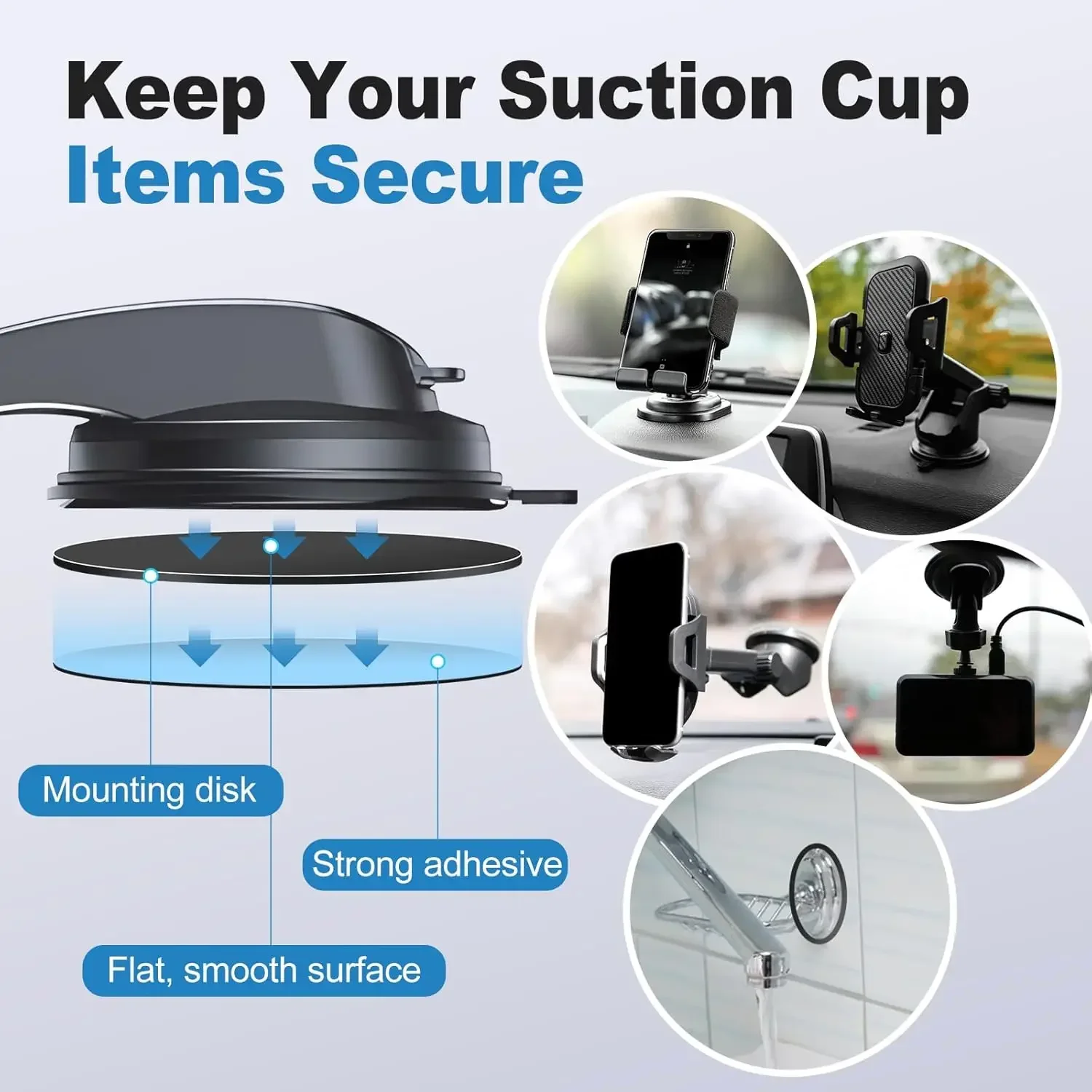 ชุดแผ่นกาวติดตั้งอเนกประสงค์สำ - Phone Holder บทวิจารณ์และราคา
